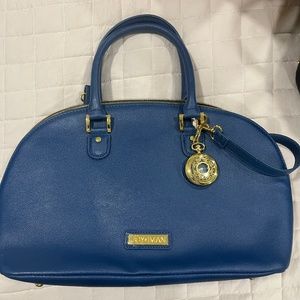 Joy & Iman Blue Satchel Bag